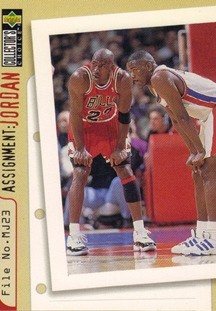 1996-97 Collector's Choice #363 Joe Dumars/Michael Jordan AJ
