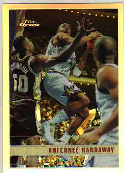 1997-98 Topps Chrome Refractors #218 Anfernee Hardaway