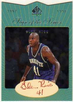 1997-98 SP Authentic Sign of the Times #GR Glen Rice