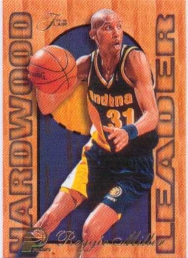 1997-98 Fleer Flair Hardwood Leaders #11 Reggie Miller