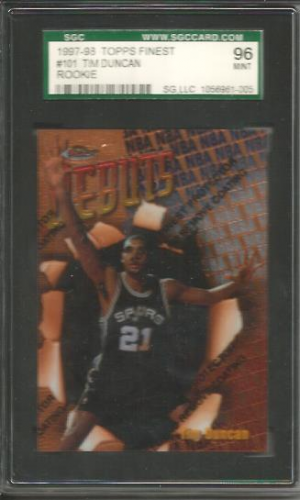 1997-98 Finest #101 Tim Duncan B RC
