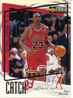 1997-98 Collector's Choice #186 Michael Jordan/Catch 23 Fast Break