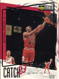 1997-98 Collector's Choice #187 Michael Jordan/Catch 23 Finger Roll