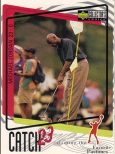 1997-98 Collector's Choice #188 Michael Jordan/Catch 23 Favorite Pastimes