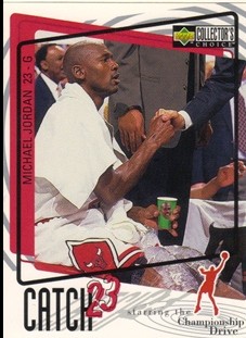 1997-98 Collector's Choice #189 Michael Jordan/Catch 23 Championship Drive