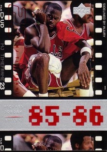 1998 Upper Deck Michael Jordan Living Legend #7 Michael Jordan TF 1986-87