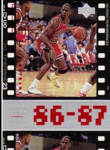 1998 Upper Deck Michael Jordan Living Legend #12 Michael Jordan TF 1987-88