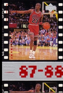 1998 Upper Deck Michael Jordan Living Legend #21 Michael Jordan TF 1988-89