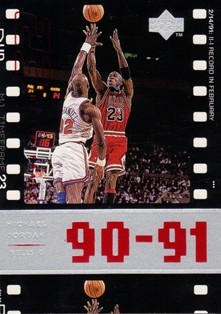 1998 Upper Deck Michael Jordan Living Legend #49 Michael Jordan TF 1991-92