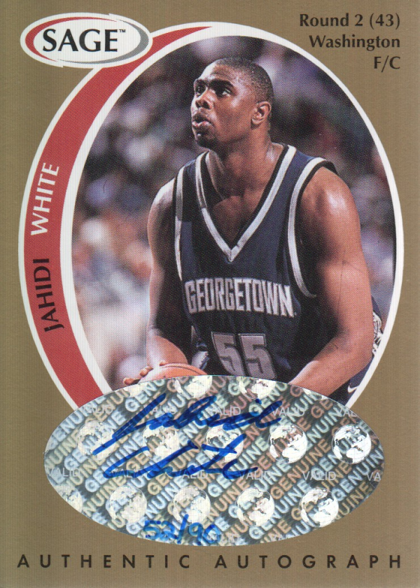 1998 SAGE Autographs Gold #A47 Jahidi White/90