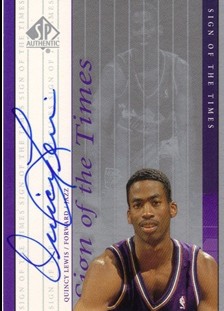 1999-00 SP Authentic Sign of the Times #QL Quincy Lewis