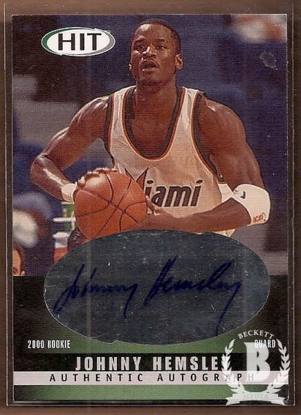 2000 SAGE HIT Autographs Emerald #31 Johnny Hemsley