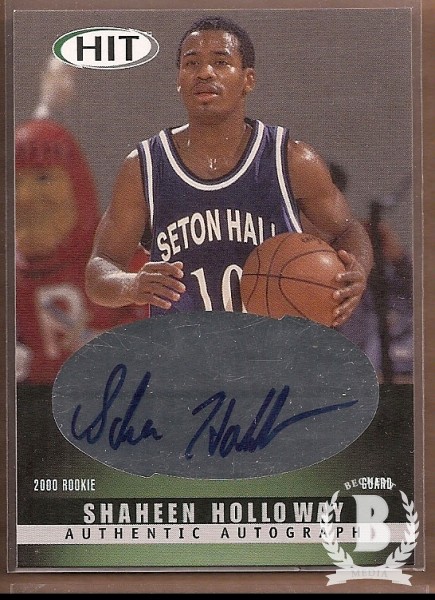 2000 SAGE HIT Autographs Emerald #36 Shaheen Holloway