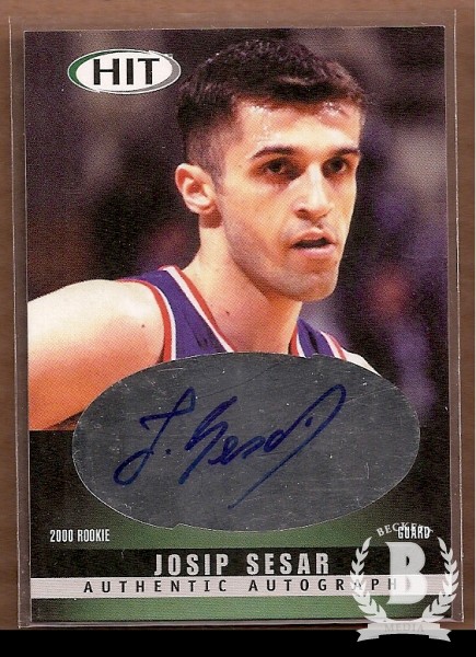 2000 SAGE HIT Autographs Emerald #38 Josip Sesar