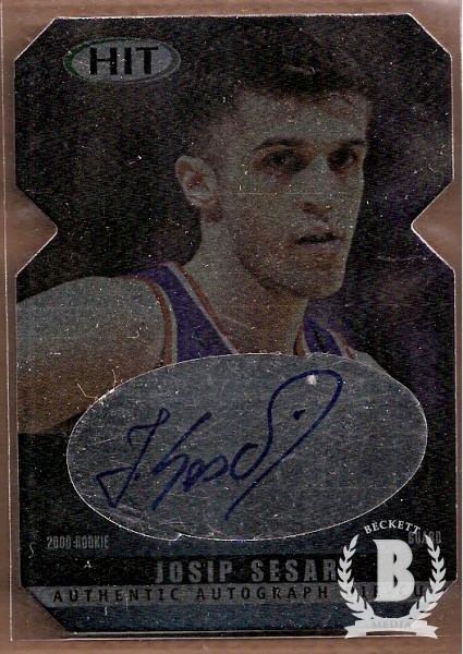 2000 SAGE HIT Autographs Diamond Cut #38 Josip Sesar