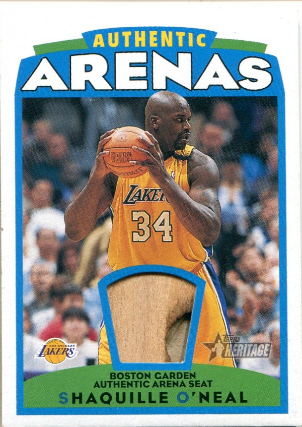 2000-01 Topps Heritage Authentic Arena #AAR1 Shaquille O'Neal