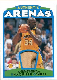 2000-01 Topps Heritage Authentic Arena #AAR1 Shaquille O'Neal front image