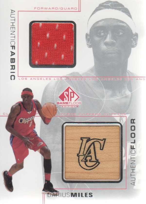 2000-01 SP Game Floor Authentic Fabric/Floor Combos #DMC Darius Miles