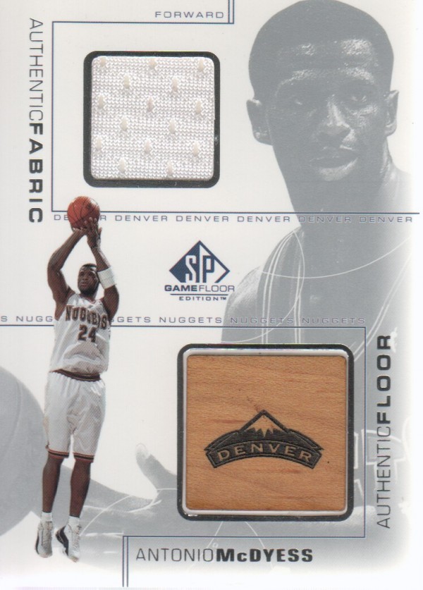 2000-01 SP Game Floor Authentic Fabric/Floor Combos #MDC Antonio McDyess