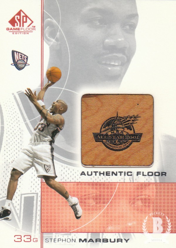 2000-01 SP Game Floor Authentic Floor #SM Stephon Marbury AS