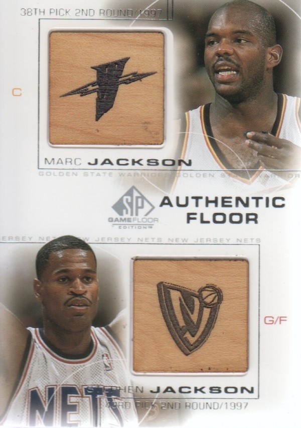 2000-01 SP Game Floor Authentic Floor Combos #C2 Marc Jackson/Stephen Jackson