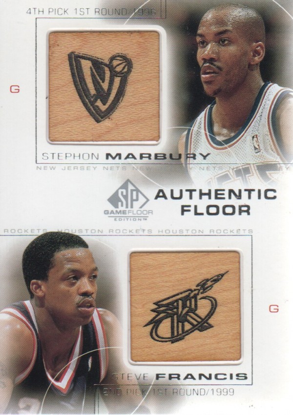 2000-01 SP Game Floor Authentic Floor Combos #C3 Stephon Marbury/Steve Francis