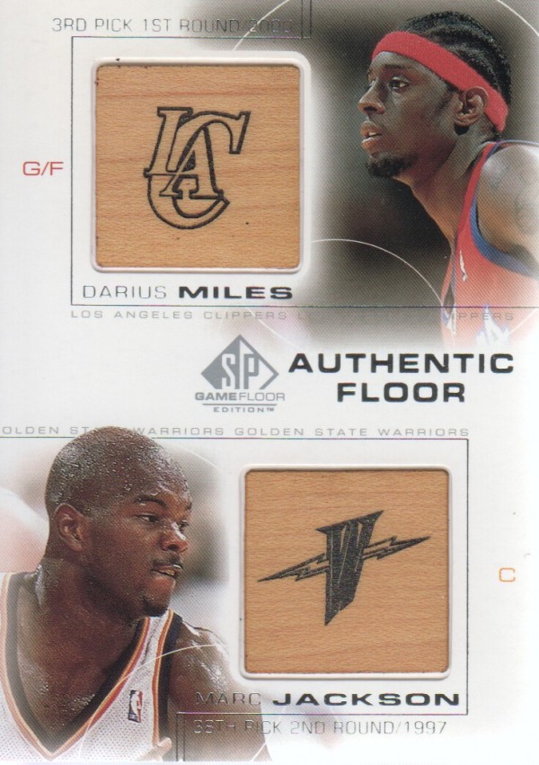 2000-01 SP Game Floor Authentic Floor Combos #C5 Darius Miles/Marc Jackson