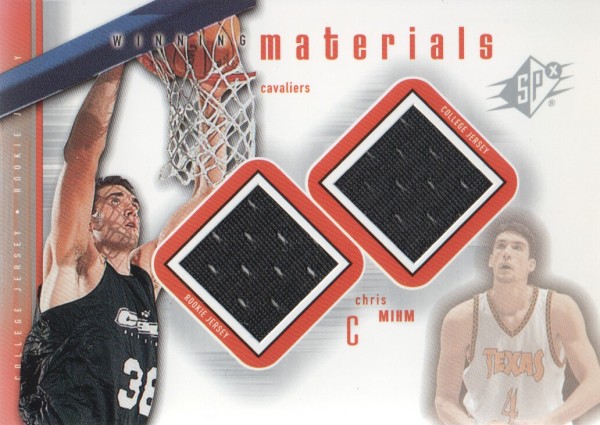 2000-01 SPx Winning Materials #CM1 Chris Mihm