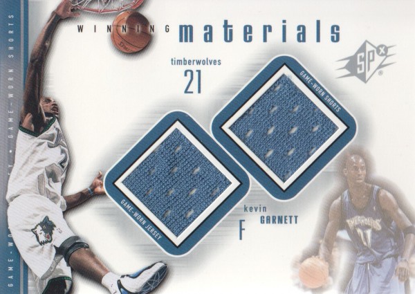 2000-01 SPx Winning Materials #KG3 Kevin Garnett JSY/Shorts