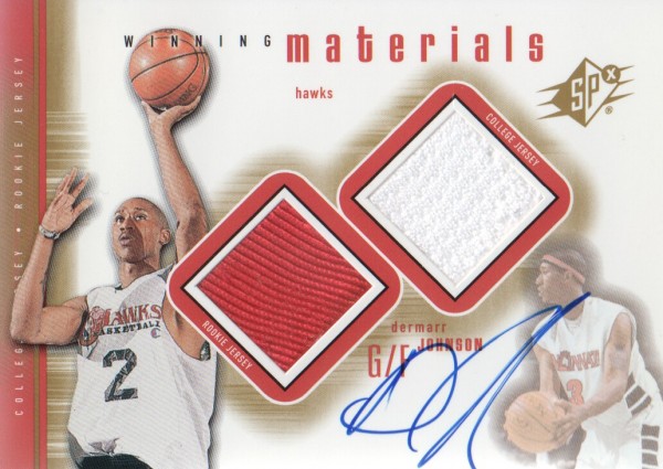 2000-01 SPx Winning Materials #DMA1 DerMarr Johnson AU