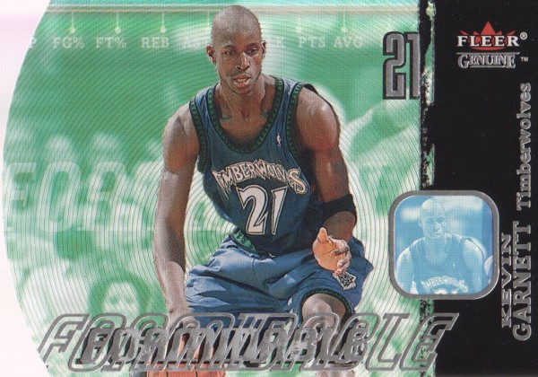 2000-01 Fleer Genuine Formidable #F14 Kevin Garnett