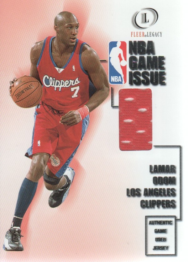 2000-01 Fleer Legacy NBA Game Issue #GI13 Lamar Odom