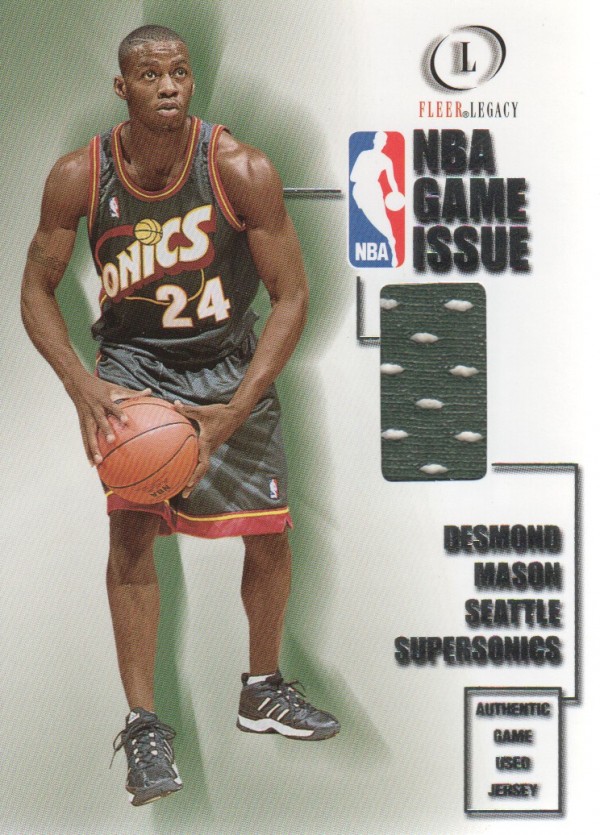 2000-01 Fleer Legacy NBA Game Issue #GI23 Desmond Mason