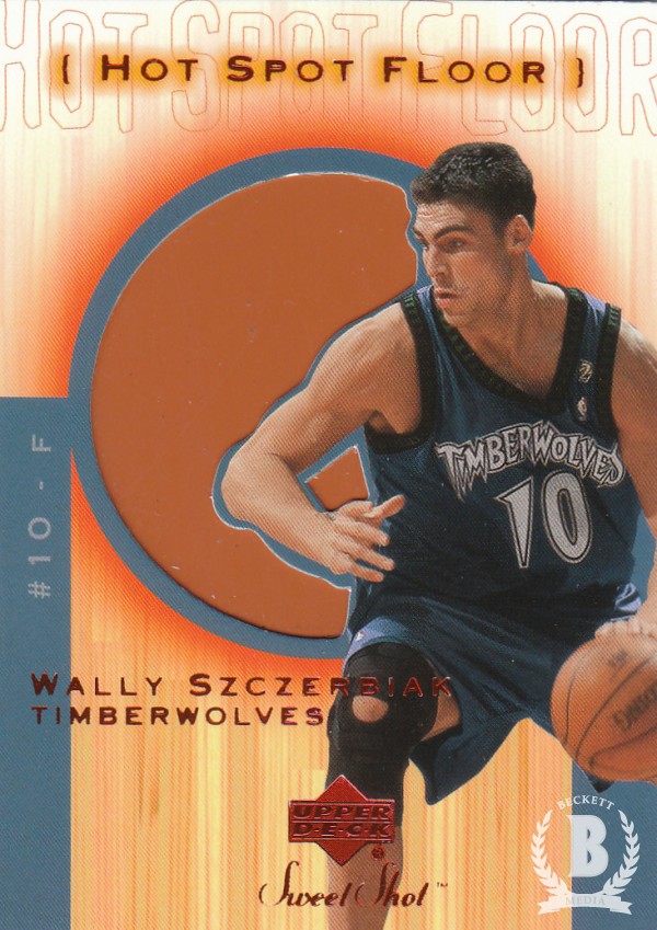 2001-02 Sweet Shot Hot Spot Floor #WSF Wally Szczerbiak