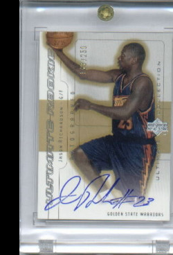 2001-02 Ultimate Collection #87 Jason Richardson AU RC