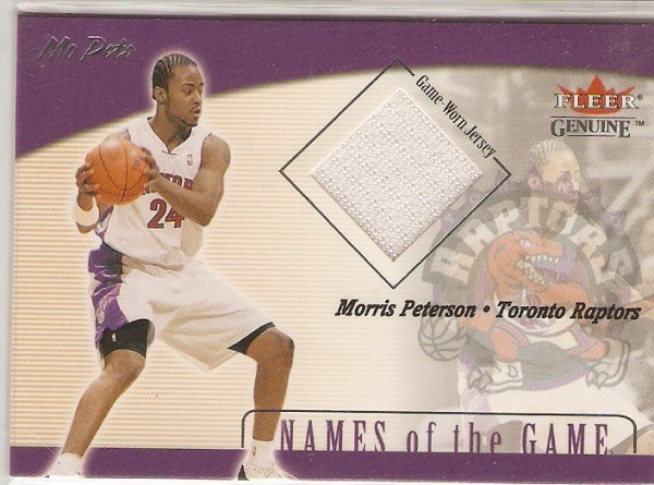 2001-02 Fleer Genuine Names of the Game #12 Morris Peterson