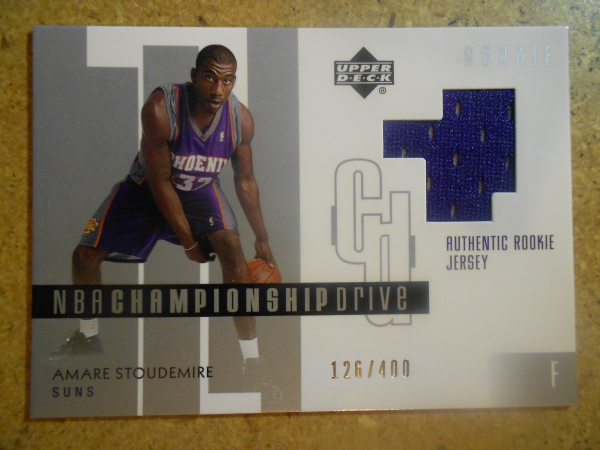 2002-03 Upper Deck Championship Drive #123 Amare Stoudemire JSY RC