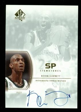 2002-03 SP Authentic SP Signatures #KG Kevin Garnett SP