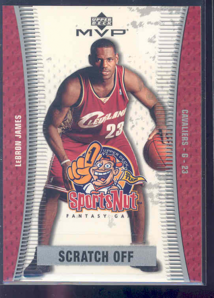 2003-04 Upper Deck MVP Sportsnut Fantasy #SN90 LeBron James