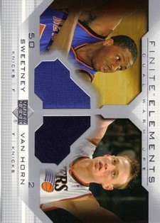 2003-04 Upper Deck Finite Elements Warmups #FE14 Mike Sweetney/Keith Van Horn
