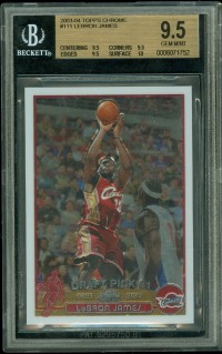 2003-04 Topps Chrome #111 LeBron James RC