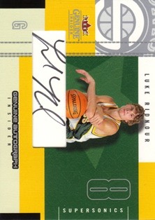 2003-04 Fleer Genuine Insider Genuine Autograph Insider #7 Luke Ridnour