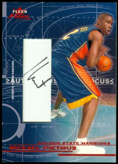 2003-04 Fleer Focus Auto Focus Autographs #14 Mickael Pietrus