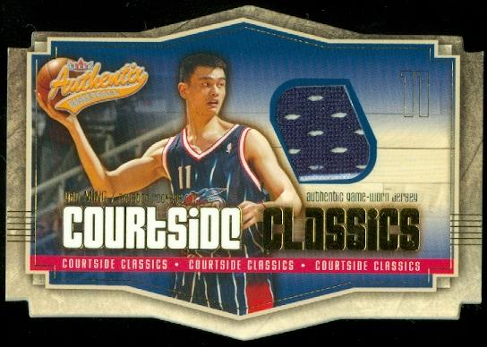 2003-04 Fleer Authentix Courtside Classics Game-Used #4 Yao Ming