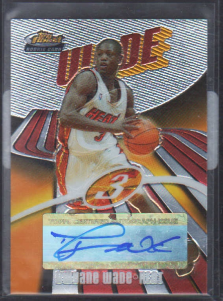 2003-04 Finest #158 Dwyane Wade AU RC