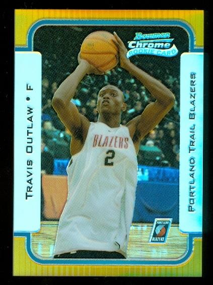 2003-04 Bowman Chrome Refractors Gold #143 Travis Outlaw