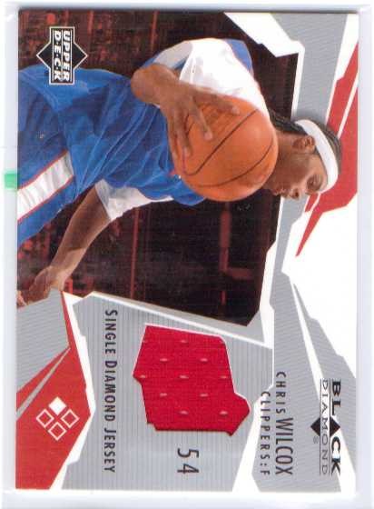 2003-04 Black Diamond Jerseys #BDWI Chris Wilcox