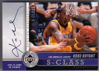 2004-05 Upper Deck R-Class Signatures #KB Kobe Bryant SP