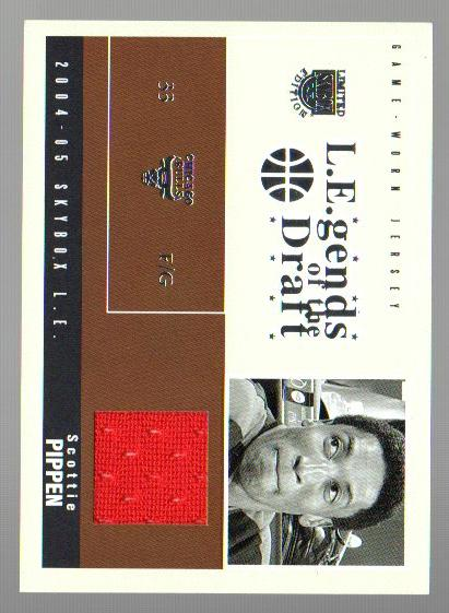 2004-05 SkyBox LE Legends of the Draft Jerseys Year #SP Scottie Pippen/87