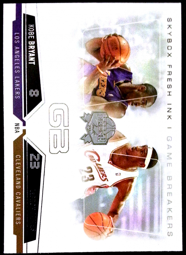 2004-05 SkyBox Fresh Ink Game Breakers #6 LeBron James/Kobe Bryant